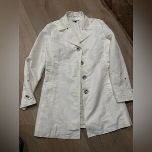 Giacca white Trench Coat for Women